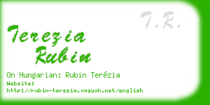 terezia rubin business card
